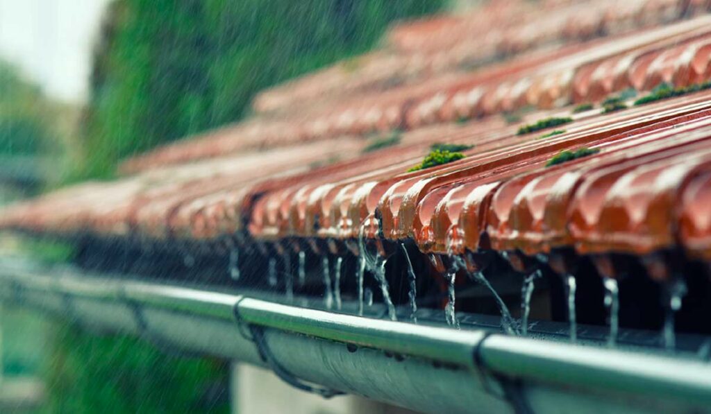 Captação de água da chuva em residência