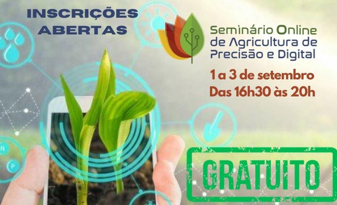 Chamada do Seminário Online de Agricultura de Precisão e Digital da AsBraAP