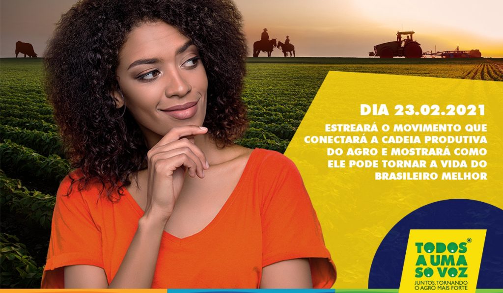 Chamada da Campanha pelo Agronegócio "Todos a uma Só Voz"