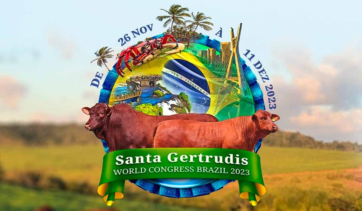 Logo do Santa Gertrudis Congresso Mundial no Brasil 2023