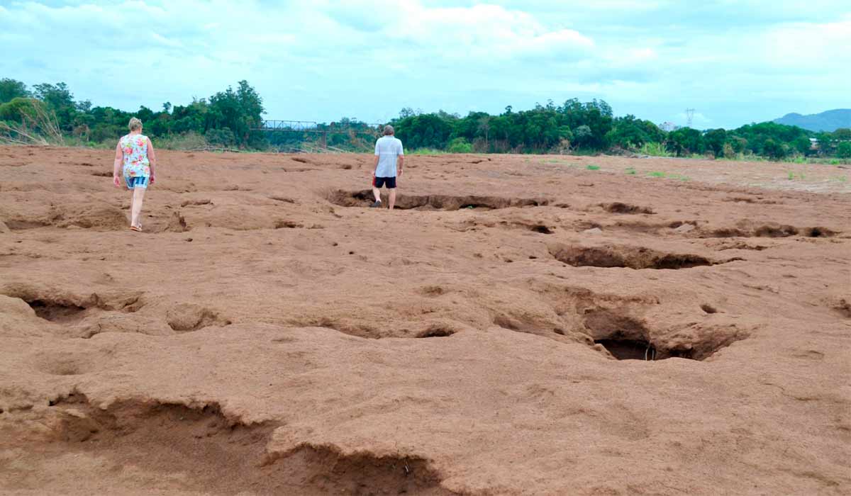 Solos agrícolas totalmente arrasados