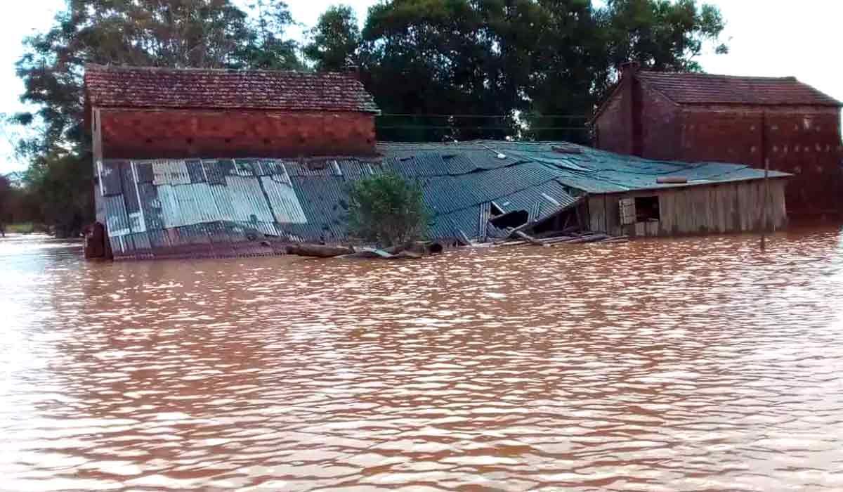 Casas, galpões e currais destruídos