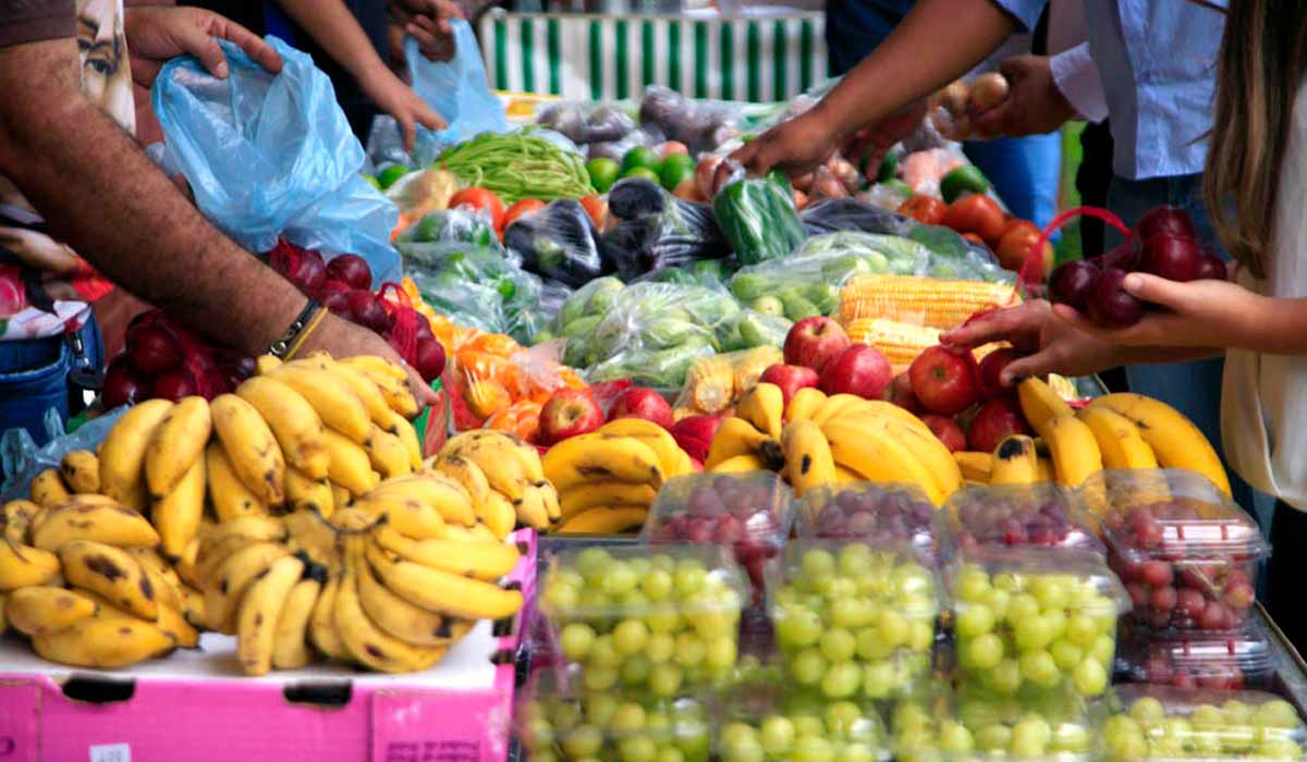 Variedade de hortifrutis à disposição da população urbana