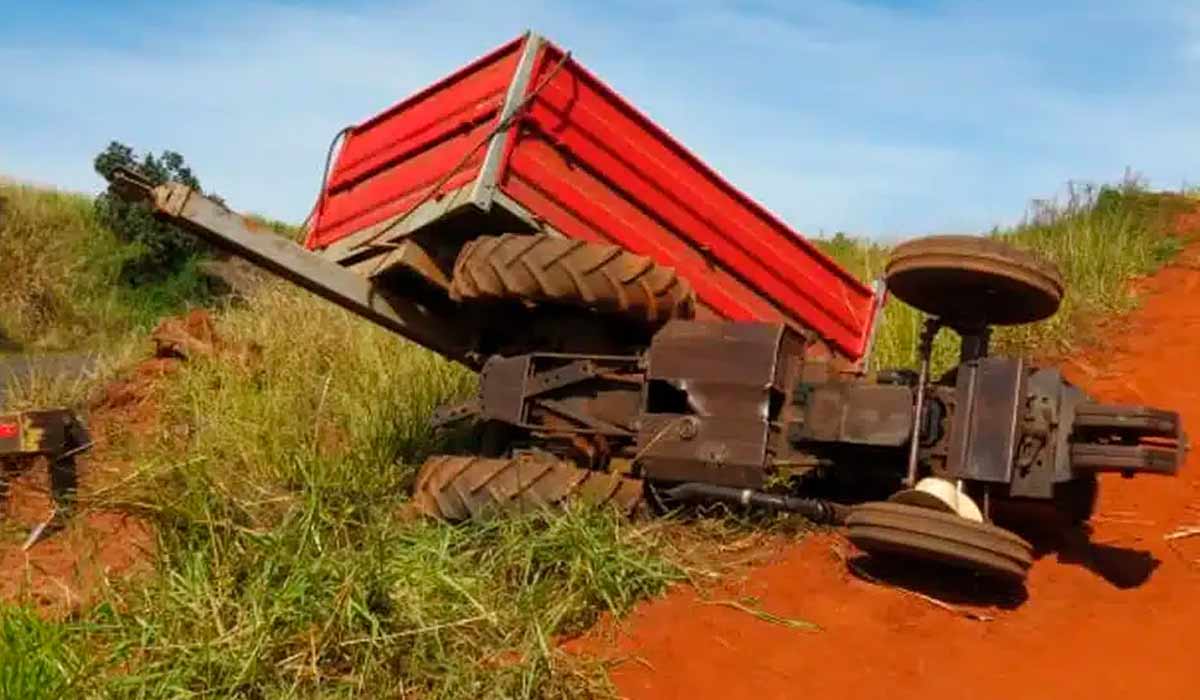 Acidente com máquina agrícola