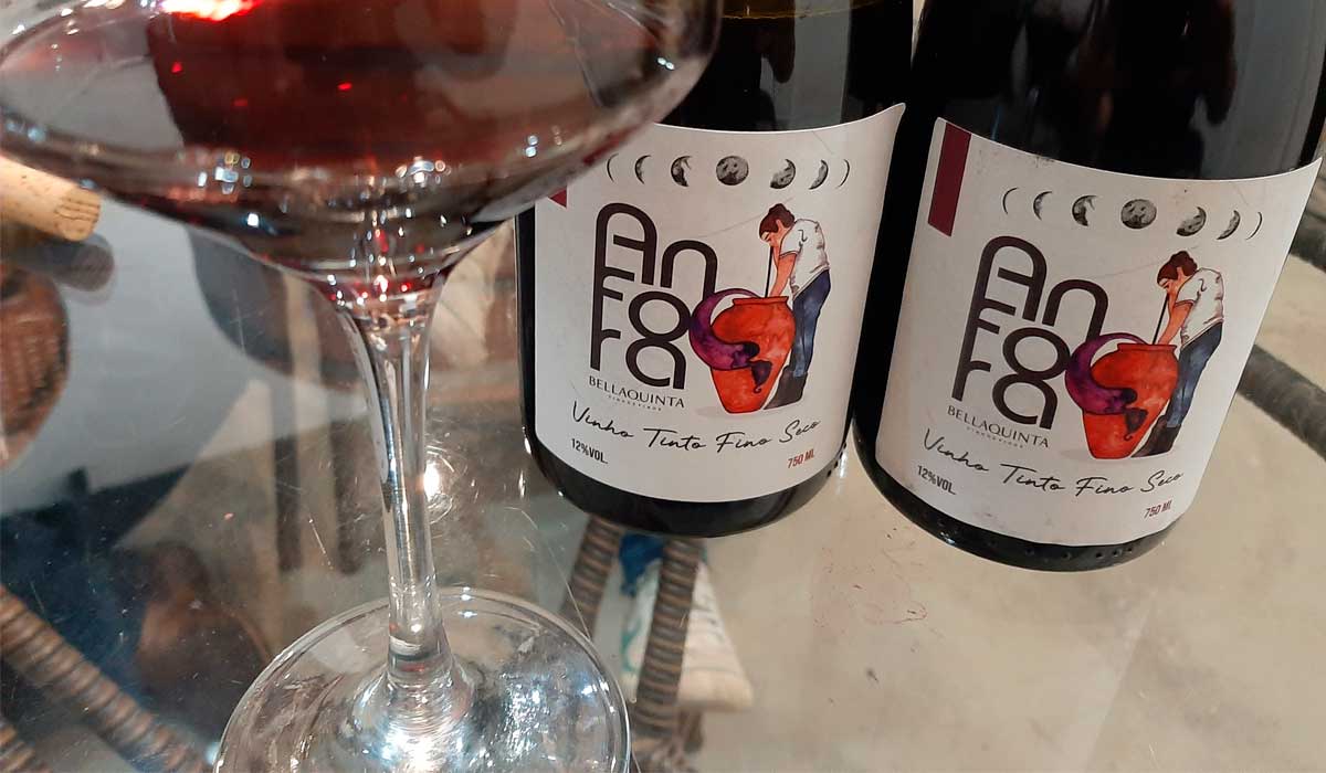 Vinho da BellaQuinta produzido em ânforas