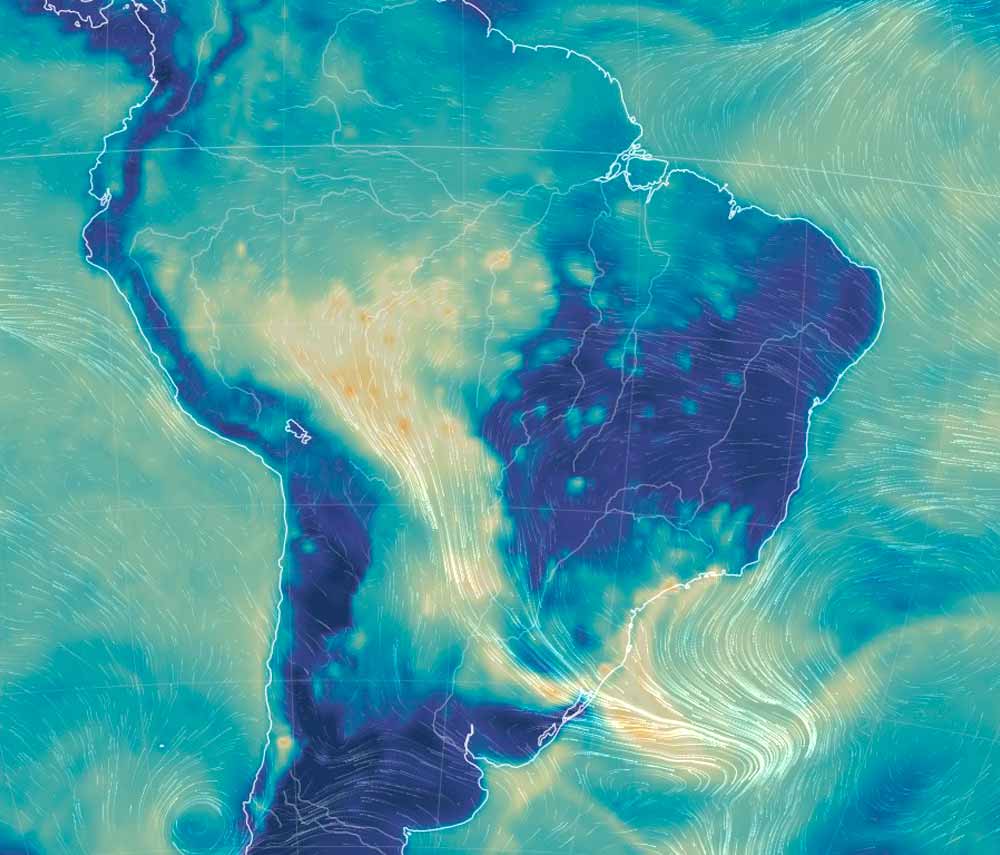 Imagem de satélite Corpenicus de 20 de agosto de 2024 mostra o rastro da fumaça tóxica