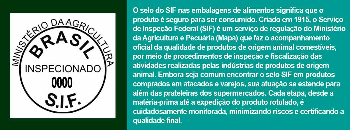 Selo SIF - Serviço de Inspeção Federal