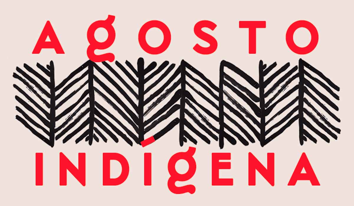 Logo do "Agosto Indígena"