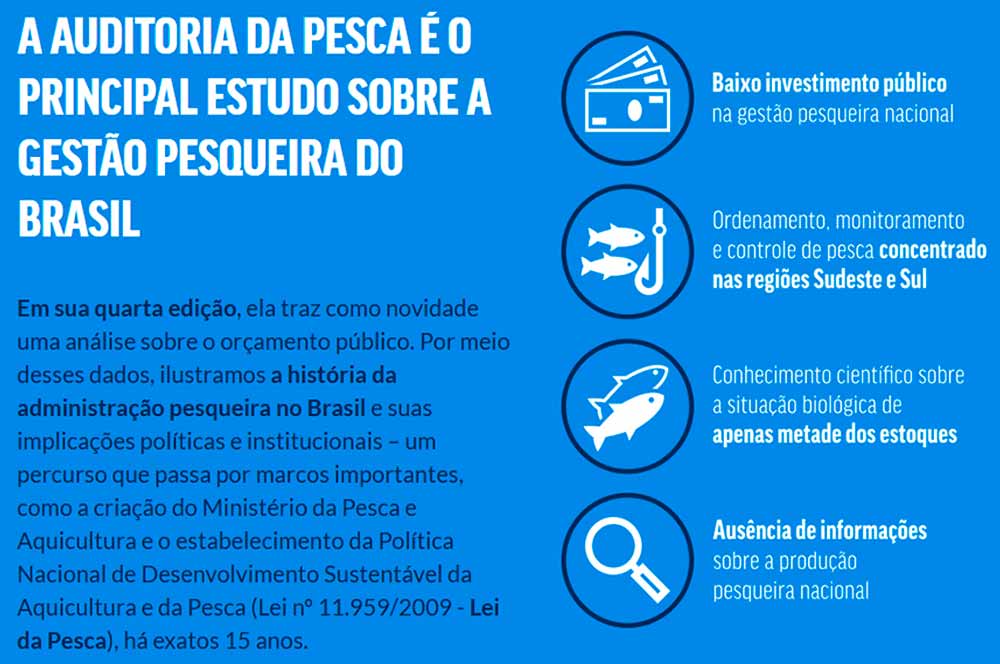 A Auditoria da Pesca é o principal estudo sobre a gestão pesqueira do Brasil