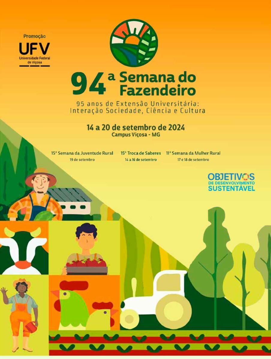 Chamada para a 94ª edição da Semana do Fazendeiro da UFV