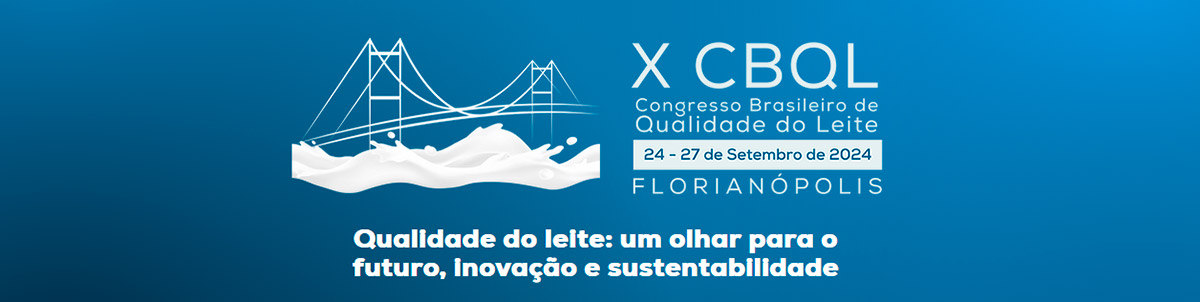 Banner do X Congresso Brasileiro de Qualidade do Leite