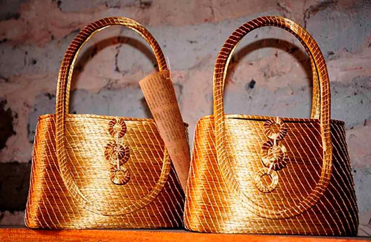 Bolsas de capim dourado