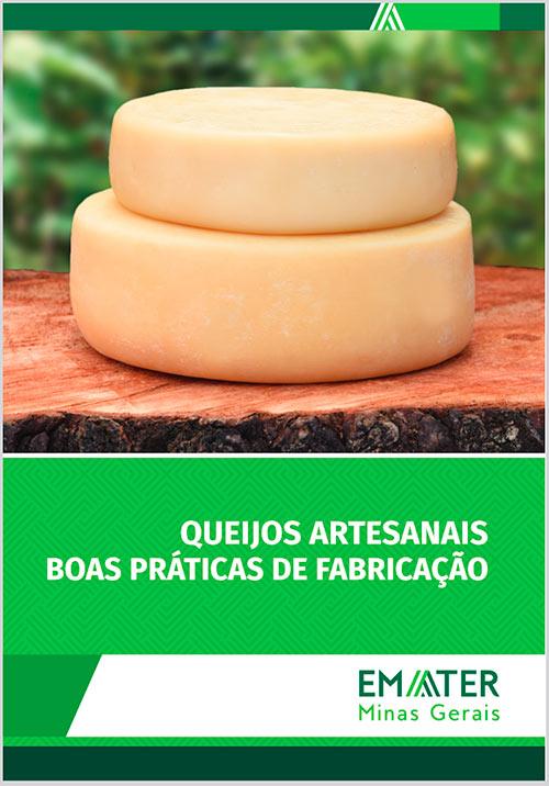 Capa da cartilha "Queijos Artesanais: Boas Práticas de Fabricação" da Emater-MG