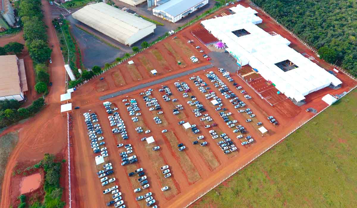 Vista aérea da Feira do Cerrado - Foto: Romulo Goomes