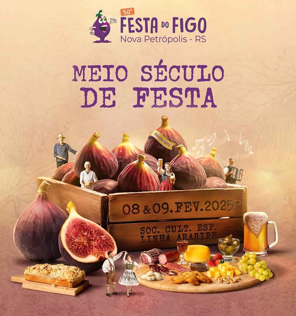 Chamada para a Festa do Figo de Nova Petrópolis