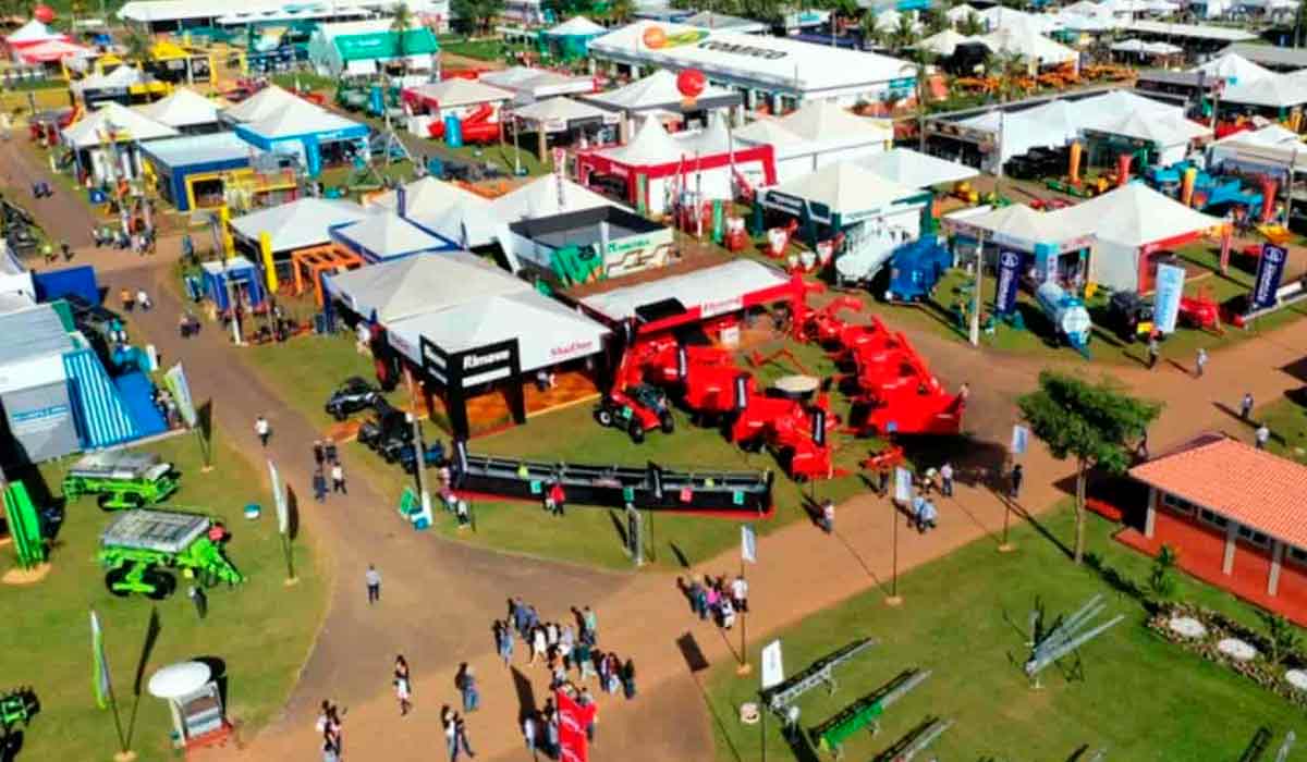 Panorâmica da área da exposição